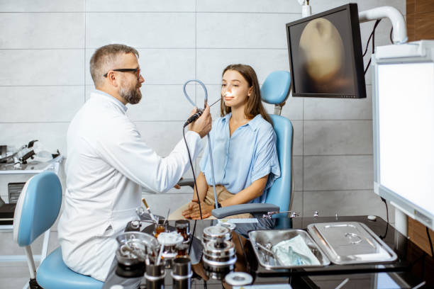 Nasal endoscopy examination